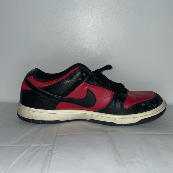 Nike Dunk Low varsity red black (2010) no box rare collection shoes - Picture 8 of 16